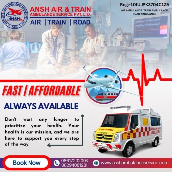 Transport By Ansh Air Ambulance Service in Kolkata To Your Loved One