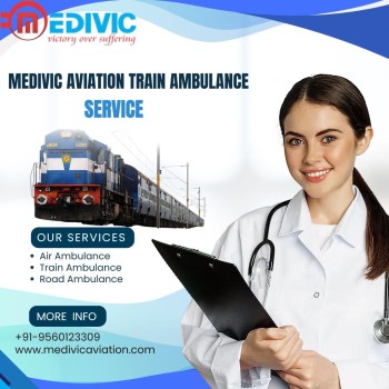 Medivic Aviation Train Ambulance Services in Ranchi offers the Safest Treatment