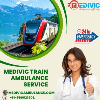 A Life Help Ventilator-Fitted Medivic Aviation Train Ambulance Service in Raipur