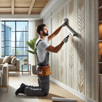  Wall Paper Fixing Work Contractor In Dubai - Alasafeer Group 