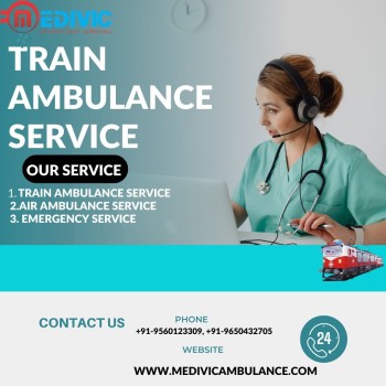 Medivic Train Ambulance Services in Kolkata is there to support