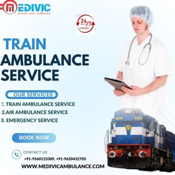 Provides Complete Arrangement Medivic Train Ambulance Service in Patna