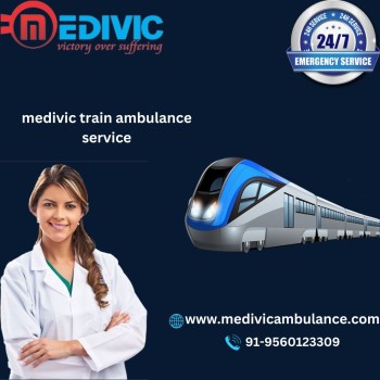 To move patients on oxygen support, reserve a Medivic Train Ambulance Service in Kolkata