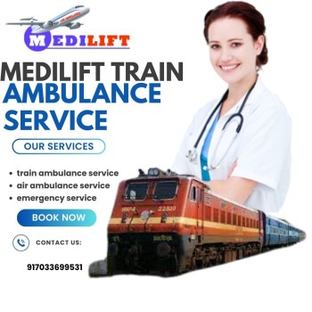 Medilift Train Ambulance Service in Kolkata can complete any Transfer Easily