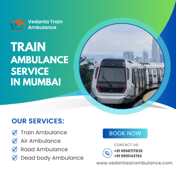 Train Ambulance Service in Mumbai | Vedanta Train Ambulance