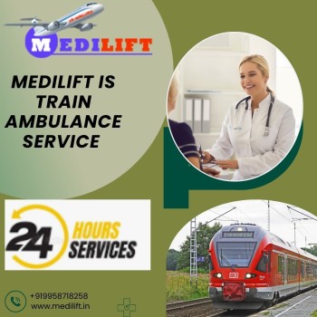 Medilift Train Ambulance Service in Patna with Quality Medical Cure