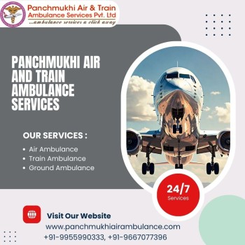 Hire Panchmukhi Air Ambulance Services in Jamshedpur with Optimum Medical Care