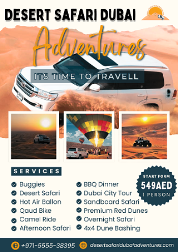 Desert Safari Dubai Adventures | +971 55 553 8395