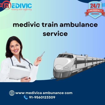 Medivic Train Ambulance services in Siliguri Gives Bed-to-Bed Evacuation Service