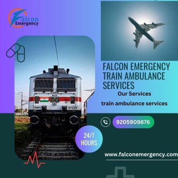 Falcon Emergency Train Ambulance in Ranchi Provides Life-Saving Journey on Rails