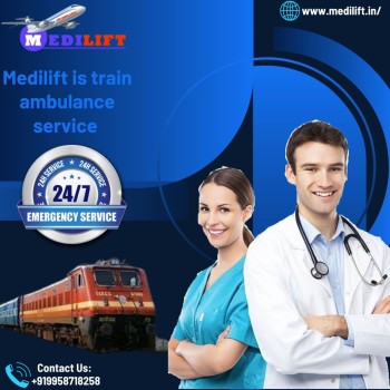 Medilift Train Ambulance in Jamshedpur is well-known for supplying Top-Notch Care