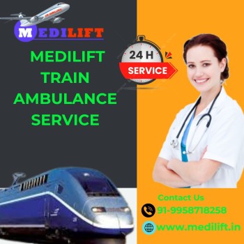  Medilift Train Ambulance Service in Dibrugarh offers rescue on a daily basis