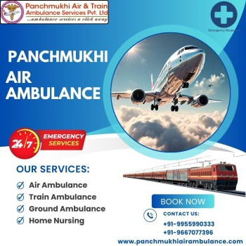 Book ICU-Based Panchmukhi Air Ambulance Services in Bangalore with Medical Assistance