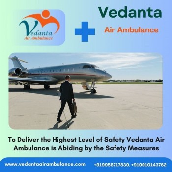 Hire Vedanta Air Ambulance Service in Indore with Top-level Ventilator Setup