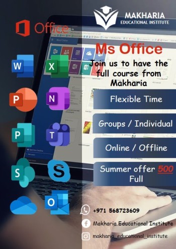 MS OFFICE training full course with Makharia call-0568723609