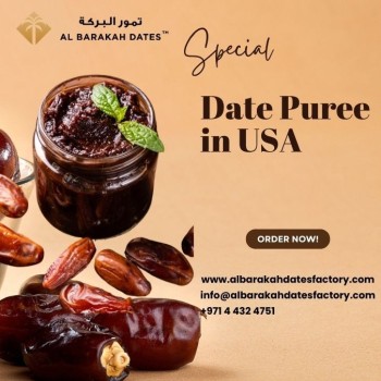 Date Puree Dates Paste Bulk Buy Online in USA from Al Barakah Dates Factory