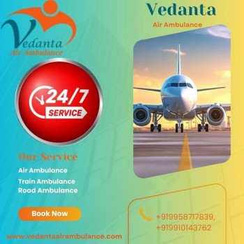 Take Vedanta Air Ambulance Service in Bhubaneshwar with Latest Medical Equipment