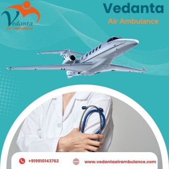 Book Vedanta Air Ambulance Service in Siliguri with Reliable Medical Equipment