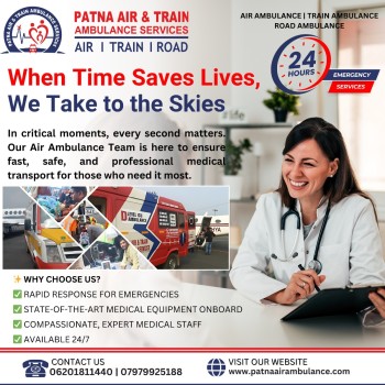 The Best Care in Air Ambulance Services in Patna for Patients