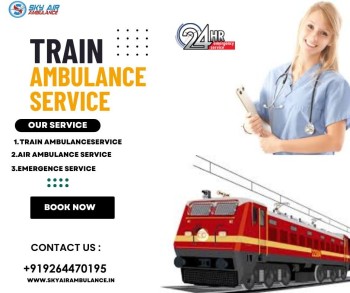 Sky Train Ambulance Service in Bangalore provides comfortable transportation for patients