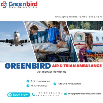 Trusted Greenbird Air and Train Ambulance Services in Vadodara are Affordable and Reliable