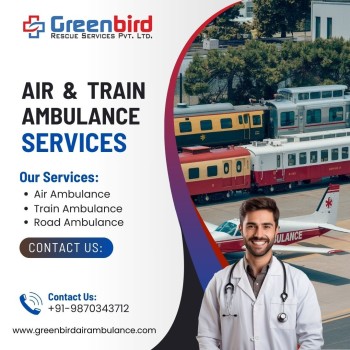 Hire Greenbird Air and Train Ambulance Services in Delhi for Better Transportation Service