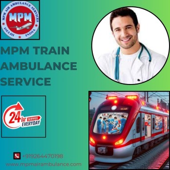  Book Now MPM Train Ambulance Services In Allahabad with Medical Facilities