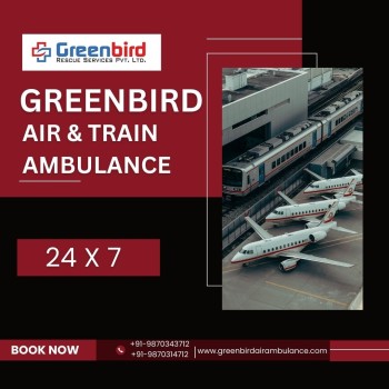 Hire Greenbird Air and Train Ambulance Service in Raigarh With High-tech Facility 