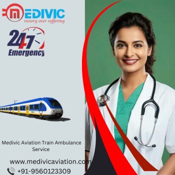 Medivic Train Ambulance in Ranchi Provides 24/7 Medical Transfer Service