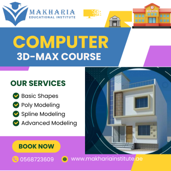 3D-MAX COURSE WITH BEST OFFER IN SHARJAH - 0568723609