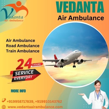 Use Vedanta Air Ambulance in Ranchi with Superb Healthcare Attention