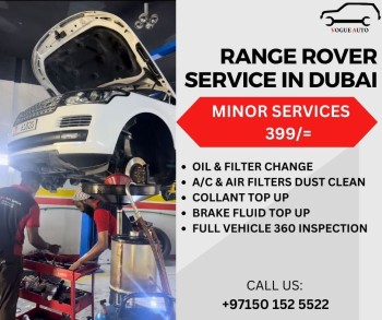 Range Rover and Rolls Royce repair workshop in Al Quoz