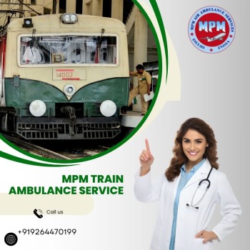  Book High-tech MPM Train Ambulance Service in Darbhanga with Doctor Team 