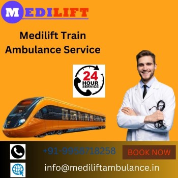 Medilift Train Ambulance Service in Varanasi provides great service at affordable prices