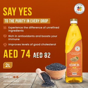 Buy Cold Pressed Sesame Oil Combo – Special Offer Available Now at 74 AED! 