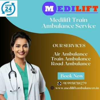 /Hire the Most trusted Medilift Train Ambulance Service in Chennai with Life-Care Healthcare Support