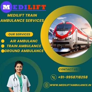 The Medilift Train Ambulance Service is providing the best facility in Nagpur.