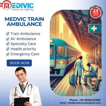 Medivic Train Ambulance service in kolkata is the perfect choice for affordable and efficient care