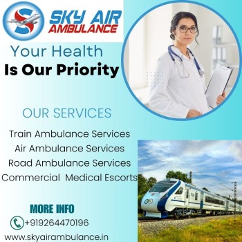 Sky Train Ambulance of Ranchi offers to provide efficient care to the patients