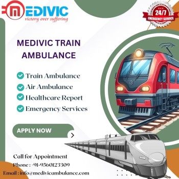 Medivic Train Ambulance Service in Ranchi is reliable medical transportation service