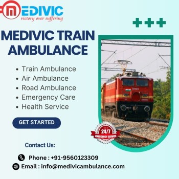 Medivic Train Ambulance Services in Chennai provides affordable and dependable transportation