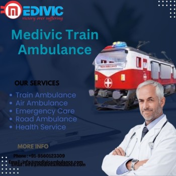 Medivic Train Ambulance Service in Ranchi provides world-class medical