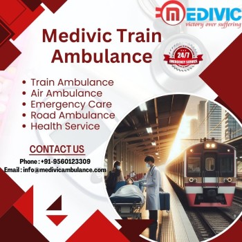 Avail of Medivic Train Ambulance Service in Delhi for low expense