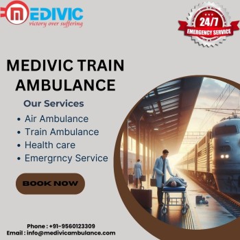 Medivic Train Ambulance Service in Varanasi is a safe, convenient, and affordable transfer