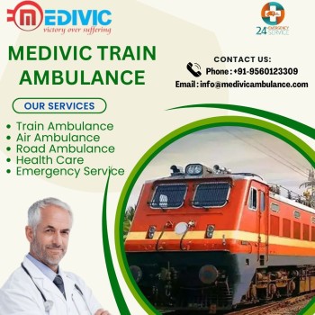 Medivic Train Ambulance Service in Patna is known for reliable emergency assistance