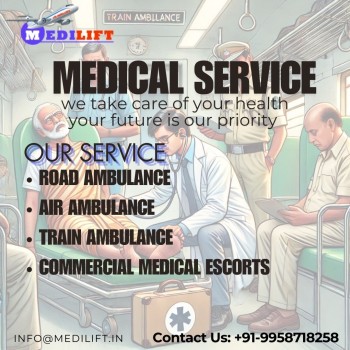 Contact Medilift Train Ambulance Services in Guwahati immediately