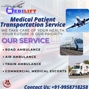 Medilift Train Ambulance in Patna Provides Professional Medical Care