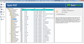 Separate PST Files in Smaller Parts with SameTools Software