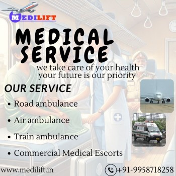 Use Medilift Train Ambulance in Kolkata for Patient Transfer across Cities