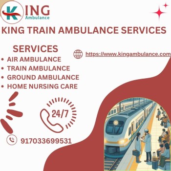 Choose King Train Ambulance in Indore for Stable Transfer